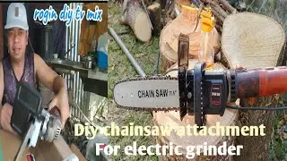 Chainsaw attachment for electric angle grinder #chainsaw