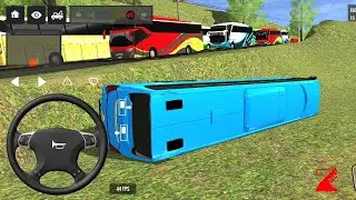 😭 Heavy Bus Lost Balance on Hill | 😱 Simulator Crash Scene | 🔥 Bus Simulator India