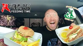 Planet Protein Vegan Burger and Sandwich Mukbang Review Ryback Feeding Time