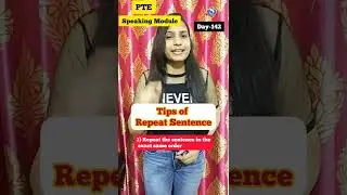 PTE Speaking Module REPEAT SENTENCE Tips | Repeat Sentence | Ed.Sacred International #shorts #pte
