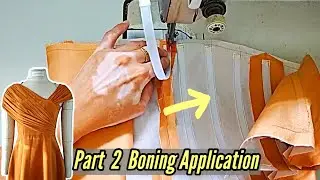 Pt 2 Sew With Me: Assembling a Corselette, Pressing Seams & Adding Boning | How to Sew Tutorial