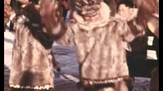 Alaska Native dancing and blanket toss