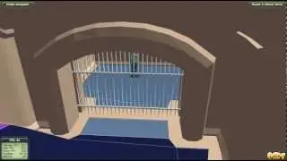 DetourCrowd and DetourTileCache demo in Ogre3D: door using convex obstacles