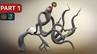 Ornatrix/3ds Max: Кухонный монстр. 1 серия.