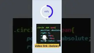 Circular Progress Bar Using Html Css & JavaScript #coding #javascript #htmlcss #progress #animation
