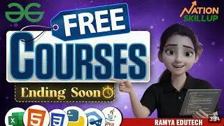 🚨 GeeksforGeeks FREE Course Ending Soon | Nation SkillUp Program 2025|certificate available