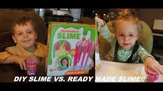 Ghostbusters Boy Makes CraZart Nickelodeon Slime Kit! - Slime Kit VS. PreMade Slime!!