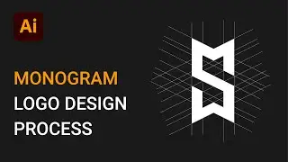 Monogram Logo design in illustrator Bangla Tutorial
