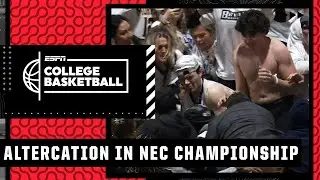 Altercation in stands delays ending to NEC championship game | ESPN College Basketball