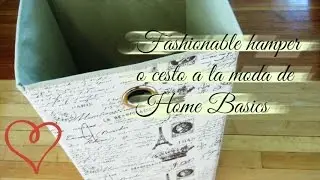 Fashionable hamper | Cesto a la moda de Home Basics para la ropa sucia