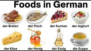 Food Names in German | Popular Food Names in German | Learn German Food Vocabulary