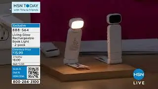 Living Glow Rechargeable Book Light   2pack