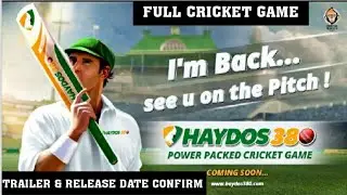 HYDOS 380 CRICKET GAME FULL CRICKET GAME TRAILER & RELEASE DATE CONFIRM