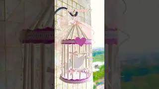 🕊️Decorative Bird Cage from Scratch | Balcony Window Decor #diy #shortvideo #decor #bestoutofwaste