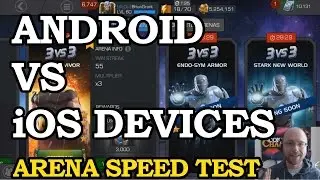 Arena Test - Android vs iOS | Marvel Contest of Champions