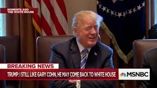 Gary Cohn thanked by President Trump