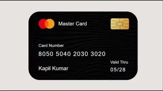 Make Your Own Credit Card in HTML  CSS & JS | Card Design | Unstoppable Coding World