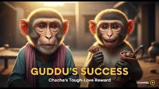 Guddu&rsquo;s Success | Realistic Monkey Story | Hard Work Pays Off 🐒🔥
