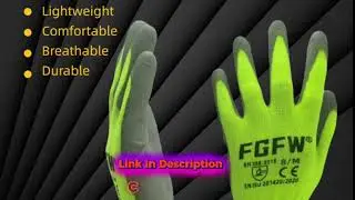 PU Coated Work Gloves Review | 10 Pairs Safety Gloves EN388 Certified 