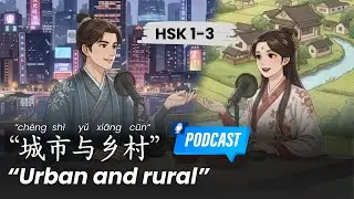 HSK 1-3 l Urban and rural China l 中国的城市与乡村 l Chinese Podcast