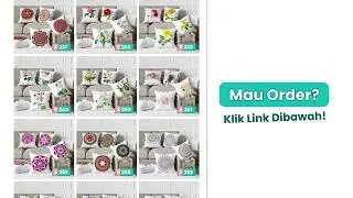 Sarung Bantal Sofa Sofia Cantik