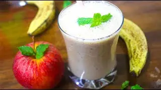 INSTANT ENERGY DRINK | BREAKFAST SMOOTHIE | POST WORKOUT RECIPE | APPLE BANANA SMOOTHIE | SMOOTHIE