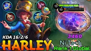 NonStop Ganking Harley Legendary Play! - Top 1 Global Harley by Ni Ta - Mobile Legends