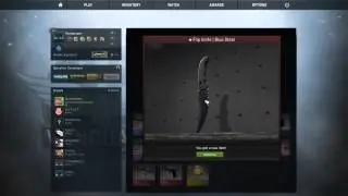 CS GO First knife unbox (Flip knife blue steel)