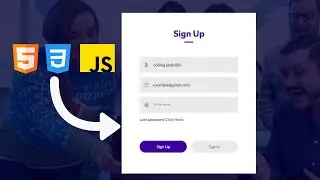 Create A Login Form And Register Form Using HTML CSS & JavaScript