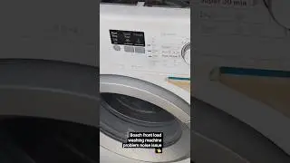 Bosch series 2 front load washing machine issue spider #music #powernoise #bosch #electronic
