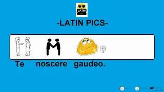 Latin Pics #17   Learn Latin with emojis -  INTRODUCTIONS - NICE TO KNOW/MEET YOU- LOCATIONS