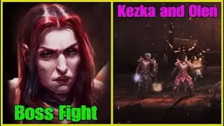 Mandragora Whispers of the Witch Tree ( PS5 4K ) Boss Fight - Kezka and Olen