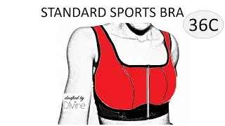 Free 36C Standard Sports Bra PDF Pattern Download