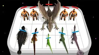 DINOSAUR MERGE BATTLE -  Merge Master Dinosaur Fight (Human Evolution) Fusion Battles