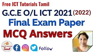 O/L ICT 2021 Answer 27th May 2022 | OL ICT 2021 Suggested Answers | @FreeICTTutorialsTamil