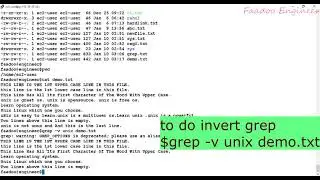 Tutorial#003 |Unix grep Command for beginners |Beginners to Advanced |Unix Tutorials |Hindi |English