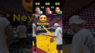 Messi VS Mbappe VS Neymar - Basketball Challenge 🏀🥵