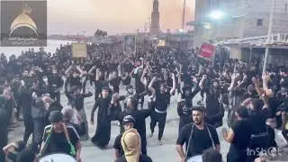 استعراض موكب رحيله الشام في قضاء الجبايش (موكب لواء العباس)