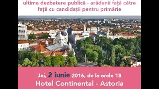 Aradul Nostru - Dezbatere intre finalisti