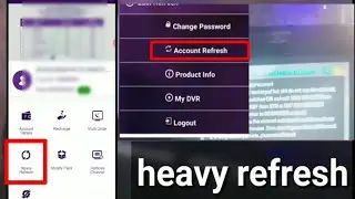 Videocon d2h E100-4 service issue channels not able to see , heavy refresh option , Account  refresh