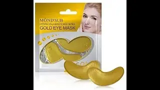 🤩MOND SUB gold eye mask review 😍simple Punjabi life