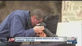 Noted animal photographer seeks shots of all animals before they become extinct