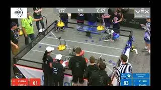 2022 Vex Worlds Robotics - Q177 - AutoBytes & Singularity 232 to 79 Arts Division