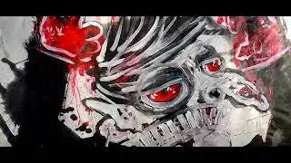 Oilygark #2 multimedium on paper #artwork #painting #animation #outsiderartist #brutart