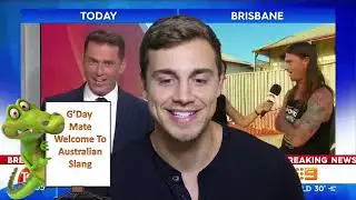 Aussiest Interview EVER 🇦🇺  (English teacher reacts)