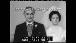 Lynda and Charles Marriage, White House, 1967 | 220297-08 | Footage Farm Ltd