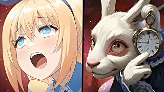 Белый кролик указывает на часы 『Comic Dub』