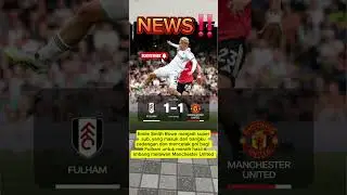 Hasil alhir Fullham dan MU #football #shorts