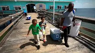 Ocean View Pier Fishing in Norfolk, Virginia | Father and son time