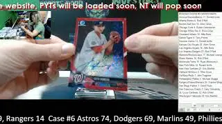 2018 Bowman Chrome Case #2 Hobby Random Teams Seth Romero Red Wave auto beginning before recording d